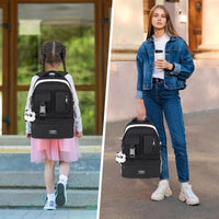 1 x RAW Customer Returns FRONET School Backpack Girls Teenager Backpack Daypack Women 16 Inch Laptop Backpacks Waterproof Daypack, 5-10 grade 10-22 years school bag school bags set for school school bags backpack - RRP €37.68