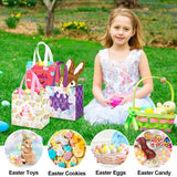 31 x Brand New Easter bag children 8pcs gift bags Easter Easter egg hunt bags with handles reusable Easter gift bags Easter bags large for children gift egg hunt Easter decoration - RRP €249.55