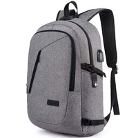 1 x RAW Customer Returns Laptop Backpack Men, 17 Inch Laptop Anti Theft Backpack Bag School Backpack Business Notebook Backpack Waterproof with USB, Gift for Men, Work Travel Student Boys Teenager Black - RRP €35.46