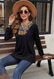 2 x Brand New Tunic blouse women s long autumn tops women s cotton sweatshirt with button placket women s long-sleeved shirt women s loose fit turtleneck pullover women s winter - RRP €58.46