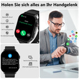 1 x RAW Customer Returns TIFOZEN Smartwatch with phone function men women, 2.04 AMOLED Always-on Display 120 sports modes fitness watch, heart rate SpO2 sleep monitor activity tracker for Android iOS black - RRP €36.99