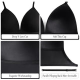 1 x RAW Customer Returns Reggiseni a schina Bassa per Donna - Reggiseni Multiway Con Bretelle convertibili - Reggiseni Senza schina in Forma di Deep V Con Senza cuciture Black, Large  - RRP €30.89