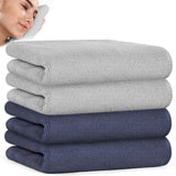 3 x RAW Customer Returns URAQT towels, set of 4 quick-drying towels set, ultra-soft and highly absorbent, soft and absorbent - RRP €28.29