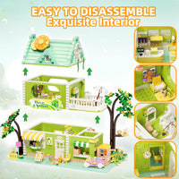 8 x Brand New STEM MATCH Flower House Building Set for Kids 6-12, Lemon Tea Shop Mini Block Building Kit, Creative Toys for Girls Kids 6-12 1350 Pieces  - RRP €163.2