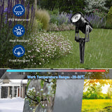 1 x RAW Customer Returns T-SUNUS Solar Garden Spotlights, Solar Lights Outdoor Garden IP65 Waterproof 2 Brightness Levels for Car ON OFF Decorative Solar Garden Lamps for Courtyard Pathway Trees 3000K - RRP €23.59