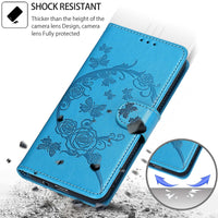 1 x Brand New KENHONER Phone Case for iPhone 15 Plus Case, iPhone 15 Plus Case, Premium Leather Flip Foldable Shockproof Magnetic Stand Function Card Slots Protective Case Bag - Blue - RRP €21.6