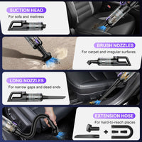 1 x RAW Customer Returns JoyFan Cordless Handheld Vacuum Cleaner, 20000Pa USB Rechargeable Portable Lightweight Mini Vacuum Cleaner, 6000mAh Car Vacuum Cleaner with 2 HEPA Filters, Wet Dry Handheld Vacuum Cleaner, for Car, House, Kitchen - RRP €70.79