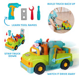 6 x Brand New Little Mechanic Tool Truck Build and Repair Construction Truck with Lights and Music Over 20 Parts to Remove for Boys and Girls, Toddlers and Kids, Ages 3  - RRP €211.68