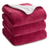 1 x RAW Customer Returns BEDSURE Blanket Sofa Cuddly Blanket Red - Warm Sherpa Sofa Throw Blanket Large Thick Sofa Blanket Couch Blanket 220 x 240 cm XXL Blanket for Couch - RRP €34.27