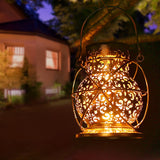 1 x RAW Customer Returns Solar lantern outside, retro solar lantern for outside hanging with IP65 waterproof, JOYCREATOR metal solar lamps for outside garden terrace balcony decoration gift - RRP €19.13