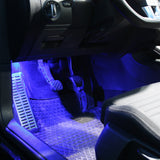 1 x RAW Customer Returns 2x LED module footwell lighting - white blue purple green red SMD module footwell set blue  - RRP €18.1