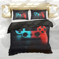 1 x Brand New PQCXXA Children s Gamepad Bed Linen, Video Game Controller Game Console Pattern Duvet Cover Gamer Bed Linen Microfibre Bed Linen for Boys with Zip and 2 Pillowcases 50 x 75 cm A2, 220 x 240 cm  - RRP €39.99