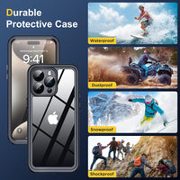 21 x Brand New Humixx for iPhone 15 Pro Case, Waterproof Phone Case for iPhone 15 Pro, Built-in Camera Lens and Screen Protector Full Body Shockproof IP68 Underwater Scratch Resistant Case for iPhone 15 Pro-Black - RRP €846.93