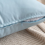 1 x RAW Customer Returns MIULEE Set of 4 waterproof cushion covers decorative cushion cover sofa cushion decorative couch cushion weatherproof cushion cover decorative cushion cover for sofa garden outdoor living room 45 x 45 cm light blue - RRP €21.32