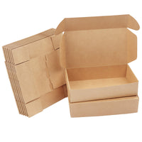 1 x RAW Customer Returns Kurtzy 20 pcs cardboard gift boxes brown - boxes 19 x 11 x 4.5cm cardboard boxes with lid - kraft paper gift box to assemble yourself for gifts, wedding, party, Christmas - RRP €17.49