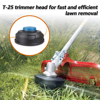 1 x RAW Customer Returns Lawn trimmer head, 3 pieces trimmer replacement head, trimmer head T25 M10 1.25 lawn trimmer head mowing head for Hus Husqvarna 966674401 car feeder, lawn mower for 122LDX 124L 125L 125LDX 128L 128LD 128DJX - RRP €21.99