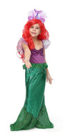 27 x Brand New ZUCOS Princess Mermaid Costume Set Birthday Party Halloween Cosplay Wig and Light Headband Short Sleeve 3-4 Years  - RRP €620.73