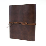 1 x RAW Customer Returns Tivoli Photo Album in Recycled Leather, Photo Album, Scrapbook, Handmade by Tuscan Artisans, Includes Gift Box, A4 23x30 cm Brown - RRP €57.95