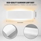 1 x RAW Customer Returns Weewooday Pack of 4 10W LED Wall Lamps Indoor Modern Wall Light White Up Down Light Warm White Staircase Wall Lighting 3000 K Aluminum Wall Light Decoration for Hallway Bathroom Living Room Bedroom - RRP €67.55