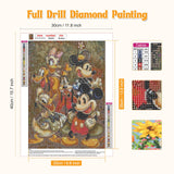 5 x Brand New NAIMOER Diamond Painting Anime Diamond Painting Pictures, Diamond Painting Adults Cartoon Diamond Painting Pictures Cross Embroidery Set 5D Diamond Painting for Home D cor 30x40cm - RRP €102.0