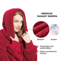 1 x RAW Customer Returns BEDSURE Hoodie blanket with sleeves blanket sweater - wearable blanket to put on as gifts for women, warm cuddly sweater adults soft sleeve blanket gray 95x85 cm - RRP €24.19