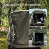 1 x RAW Customer Returns TAZZOR rear tent for car with mosquito net, windproof, sun protection and waterproof - car tent tailgate, car awning for SUV, car awning for camping and outdoor adventures Green  - RRP €59.48