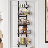 1 x RAW Customer Returns OriwarE Adjustable 5 Tier Pantry Organizer, Spice Rack, Slim Hanging Shelf for Kitchen Storage and Organization - RRP €39.99