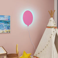 1 x RAW Customer Returns Puhui Balloon Children s Room Lamp, LED RGB Wall Light Dimmable with Touch Remote Control, Indoor Decorative Wall Lamp 2M Cable with Plug and Switch, Mood Lighting for Children, Girls or Boys White  - RRP €40.12