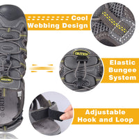 1 x RAW Customer Returns GRITION Men s Hiking Sandals Outdoor Trekking Sandals Adjustable Closed Toe Men Summer Sport Hiking Shoes Waterproof Sandal Velcro Loose Beach MULTIWAY 42 EU, Gray  - RRP €59.99