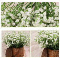 1 x RAW Customer Returns Homcomodar Real Touch Artificial Gypsophila 12Pc Artificial Flower White for Wedding, Party, Bridal, Office Decor White  - RRP €17.99