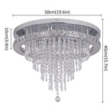 1 x RAW Customer Returns Deckrico Crystal Chandelier Modern Ceiling Lamp LED Lighting Fixture for Living Room Bedroom Kitchen Dining Room Variable Light  - RRP €157.99