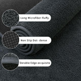 1 x RAW Customer Returns Rururug Bathroom Mat Soft Microfiber Bath Mat, Bathroom Rug Large Bath Carpet 150x60cm, Non-Slip Washable Bath Mat, Gray - RRP €30.52