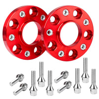 1 x RAW Customer Returns CarBole wheel spacers 5x120,20mm,72.56mm,wheel spacers with 10pcs wheel bolts,spacers Compatible with BMW,red,2-piece,10 holes - RRP €58.78