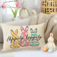 21 x Brand New WJOWWL Pack of 2 Easter cushion covers, Easter cushion covers, Easter decorative cushion cover, 50 x 30 cm, spring happy Easter decorative cushion cover, couch, living room decoration - RRP €211.47