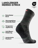 1 x RAW Customer Returns DANISH ENDURANCE Merino hiking socks 3 pairs dark gray 39-42 - RRP €30.16