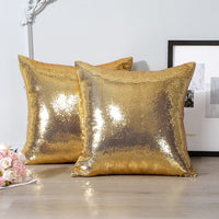 1 x RAW Customer Returns JOTOM 2-Piece Sequin Satin Pillow Case - RRP €20.4