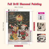 1 x Brand New RICUVED Christmas Diamond Painting Set, 5D Diamond Painting Pictures Children Diamond Painting Pictures Christmas Diamond Painting Pictures Kits Full Cross Embroidery Kits for Home Decor Wall 30x40cm - RRP €8.14