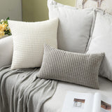 1 x RAW Customer Returns MIULEE Set of 2 Cushion Covers Corduroy Decorative Pillow Case Sofa Cushion Decorative Couch Cushion Pillow Cover Soft for Living Room Bedroom 16x24 inch 40x60 cm Light Grey - RRP €19.99