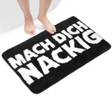 10 x Brand New Winter Shore Get Naked Bath Mat - Soft Microfiber Bath Mat - Fuzzy Non-Slip with Funny Quote - Bathroom Shower Rug - Soft, Fluffy Machine Washable - 50x80 cm - RRP €239.9