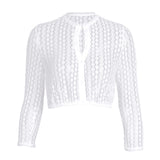 1 x RAW Customer Returns Kelliar Women s Long Sleeve Lace Blouse White White 40 - RRP €24.0