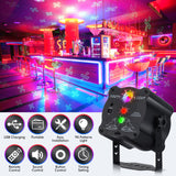 1 x RAW Customer Returns Mini disco lights stage light, noise activated party lights with remote control and timer, 90 light patterns strobe light via 6W USB power supply for bar party birthday wedding Christmas - RRP €29.88