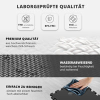 1 x RAW Customer Returns Fitness Puzzle Mat for Gym Floors Rubber Foam Protection Set Rubber Slabs for Sports Machines, Expandable Protective Mat Tatami Tapestry Carpet Gym Weight Mats - RRP €34.27