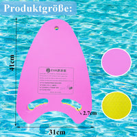 2 x Brand New luckaide swimming board, kickboard, kickboard swimming, waterproof design, swimming board for adults children pink yellow  - RRP €24.2