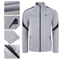 1 x RAW Customer Returns MoFiz Men s Tracksuit Warm Zipper Turtleneck Sports Suit for Outdoor Activities Gray L - RRP €52.55