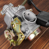 1 x RAW Customer Returns GY6 50cc carburetor PD18 carburetor with drain line for GY6 49cc 50cc 139QMB 4-stroke scooter moped Taotao Lance Eagle Tank Urban VIP Future Champion Kymco Parts - RRP €28.22