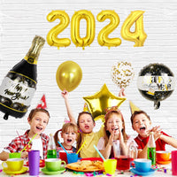 69 x Brand New GoldRock New Year s Eve decoration 2024 balloon set, 14 pieces Happy New Year decoration balloons gold, New Year s decoration balloon, New Year s Eve decoration foil balloon, New Year s Eve party decoration accessories - RRP €484.38