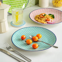 1 x RAW Customer Returns Dinner Service, Dish Service, Dinner Service for 12 People vancasso Macaron 4 Plates  - RRP €35.99