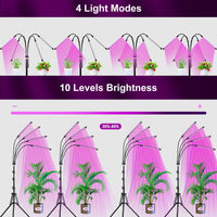 1 x RAW Customer Returns Plant Lamp, EWEIMA 80 LEDs Grow Light 360 Horticultural Lighting with, Plant Lamp 4 Heads Full Spectrum Grow Lamp with AUTO Timing - ON OFF 4H 8H 12H - RRP €31.21