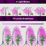 1 x RAW Customer Returns Plant Lamp, EWEIMA 80 LEDs Grow Light 360 Horticultural Lighting with, Plant Lamp 4 Heads Full Spectrum Grow Lamp with AUTO Timing - ON OFF 4H 8H 12H - RRP €31.21