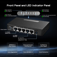 1 x RAW Customer Returns Binardat 5 Port Gigabit POE Switch, 4 POE Ports 1000Mbps, 1 Gigabit Uplink, IEEE802.3af at, 65W Power Supply, Mini Metal Case Unmanaged Plug and Play - RRP €29.99